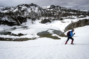 raquetas de nieve en picos de europa