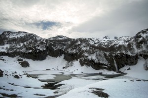 raquetas de nieve en picos de europa