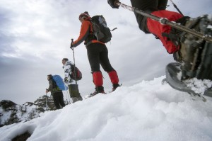 raquetas de nieve en picos de europa