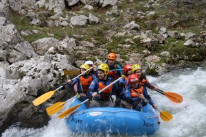 rafting asturias en el rio sella