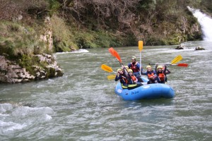 rafting asturias en el rio sella