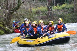 rafting asturias en el rio sella