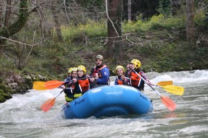 rafting asturias en el rio sella