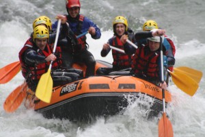 rafting asturias en el rio sella