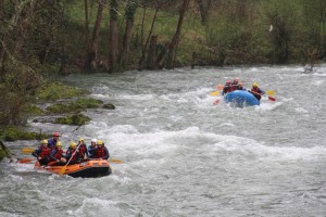 rafting asturias en el rio sella