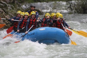 rafting asturias en el rio sella