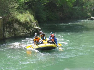 rafting asturias en el rio sella