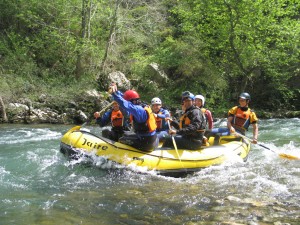 rafting asturias en el rio sella