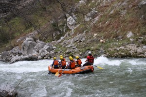 rafting asturias en el rio sella