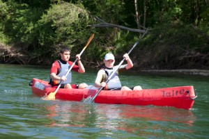 descenso del rio sella en canoa