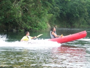 descenso del rio sella en canoa